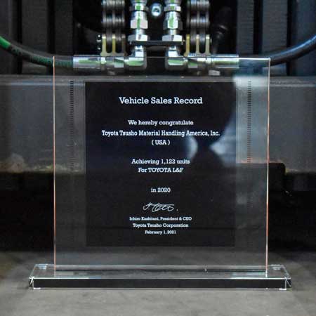 Toyota Tsusho 2020 Vehicle Sales Record