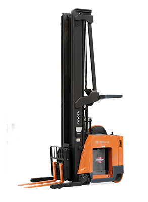 The left front side of the High Capacity Reach Truck