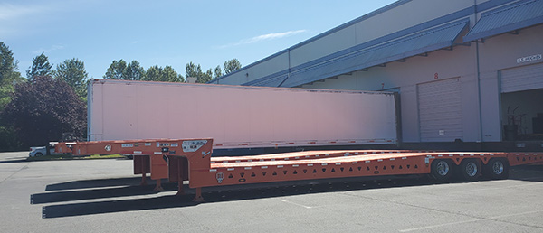 Trailers at a TLNW facility