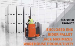 Read more about the article Enclosed End Rider Pallet Jack Maximizes Warehouse Productivity